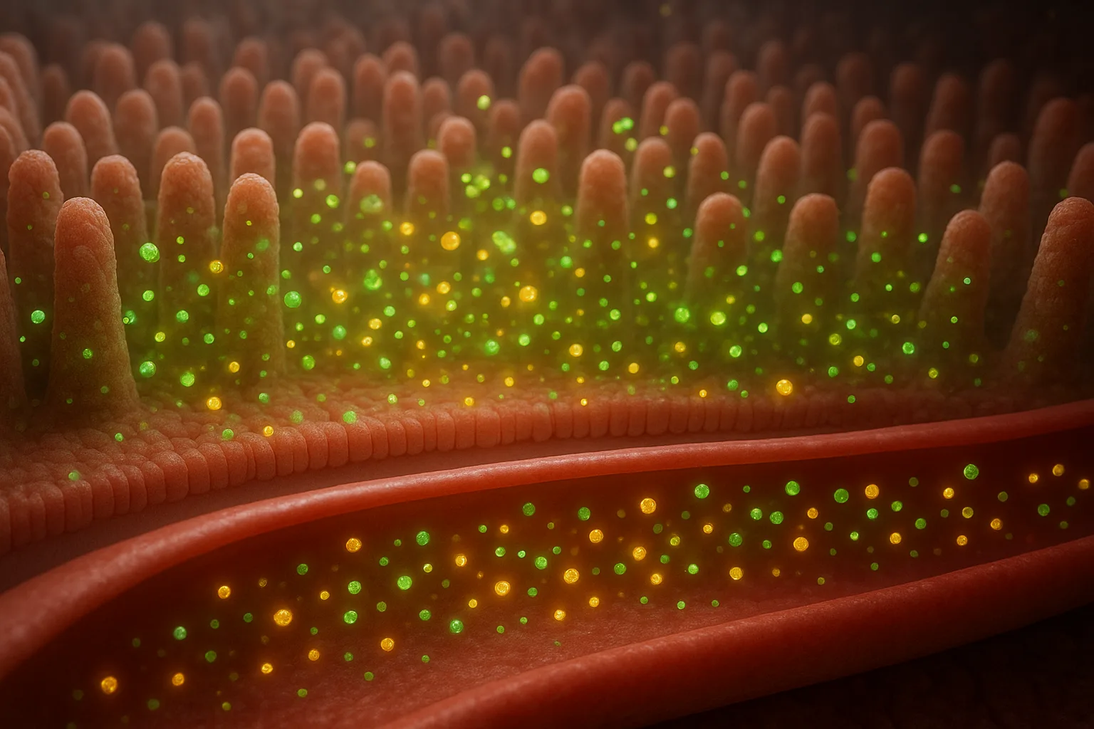 섭취된 식물성 단백질이 위장관을 거쳐 미세한 아미노산 단위로 분해 및 흡수되는 생물학적 작용