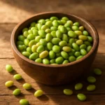 신선한 콩이 담긴 그릇으로 천연 항염 성분이 가득한 건강한 식재료의 특징을 보여줍니다.