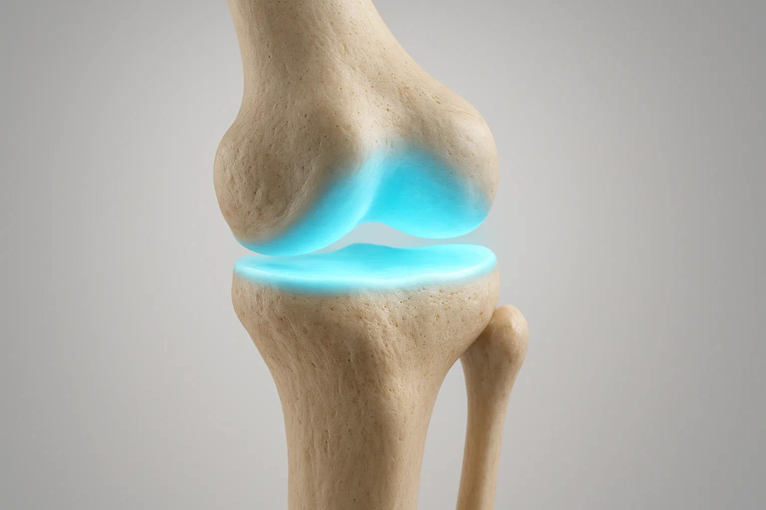 관절 연골의 해부학적 구조와 영양 공급의 필요성을 나타낸 그래픽