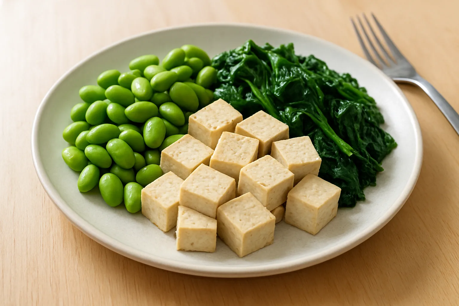 두부와 신선한 녹황색 채소를 활용하여 뼈 건강에 도움을 줄 수 있는 균형 잡힌 식단입니다.